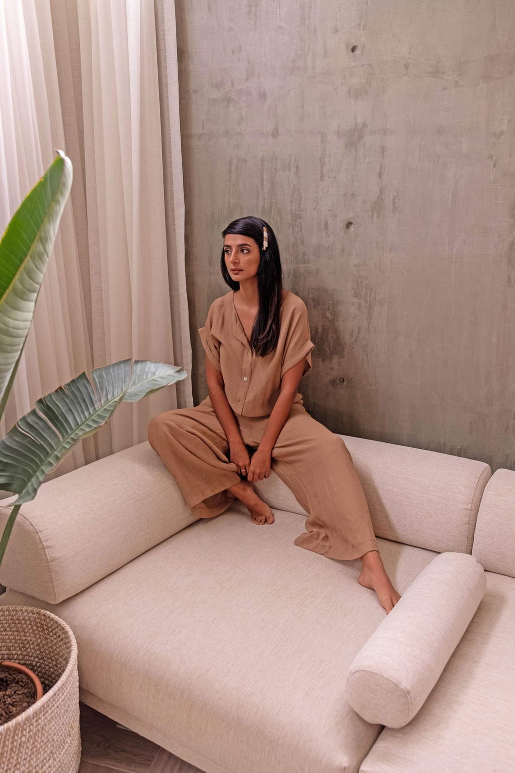 Mano Khaki Jumpsuit